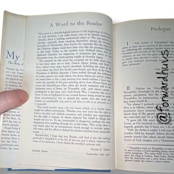 Judas, My Brother by Frank Yerby – Book Club Edition, 1968 - Picture 10 of 11